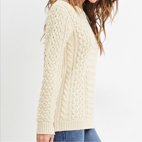 Forever 21 Chunky Cable Knit Sweater - Picture 2 of 8